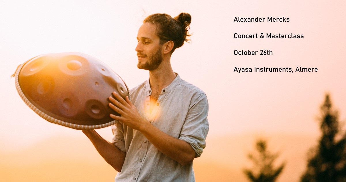 Alexander Mercks event-banner Handpan concert